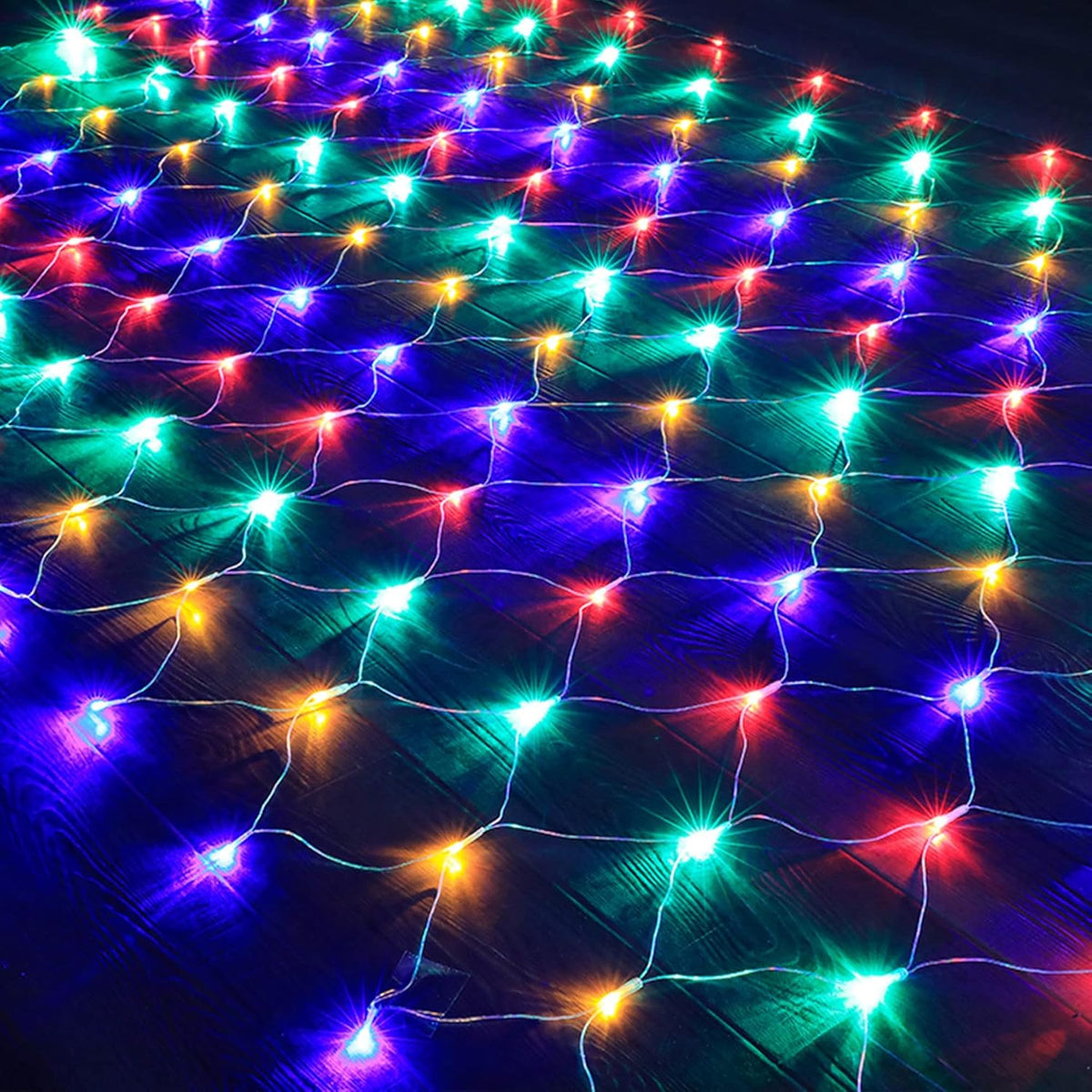 LJLNION Flameless Net Lights – Cool-Touch 360 LED Mesh Safe Around Curtains, Dry Greenery, and Nursery Windows