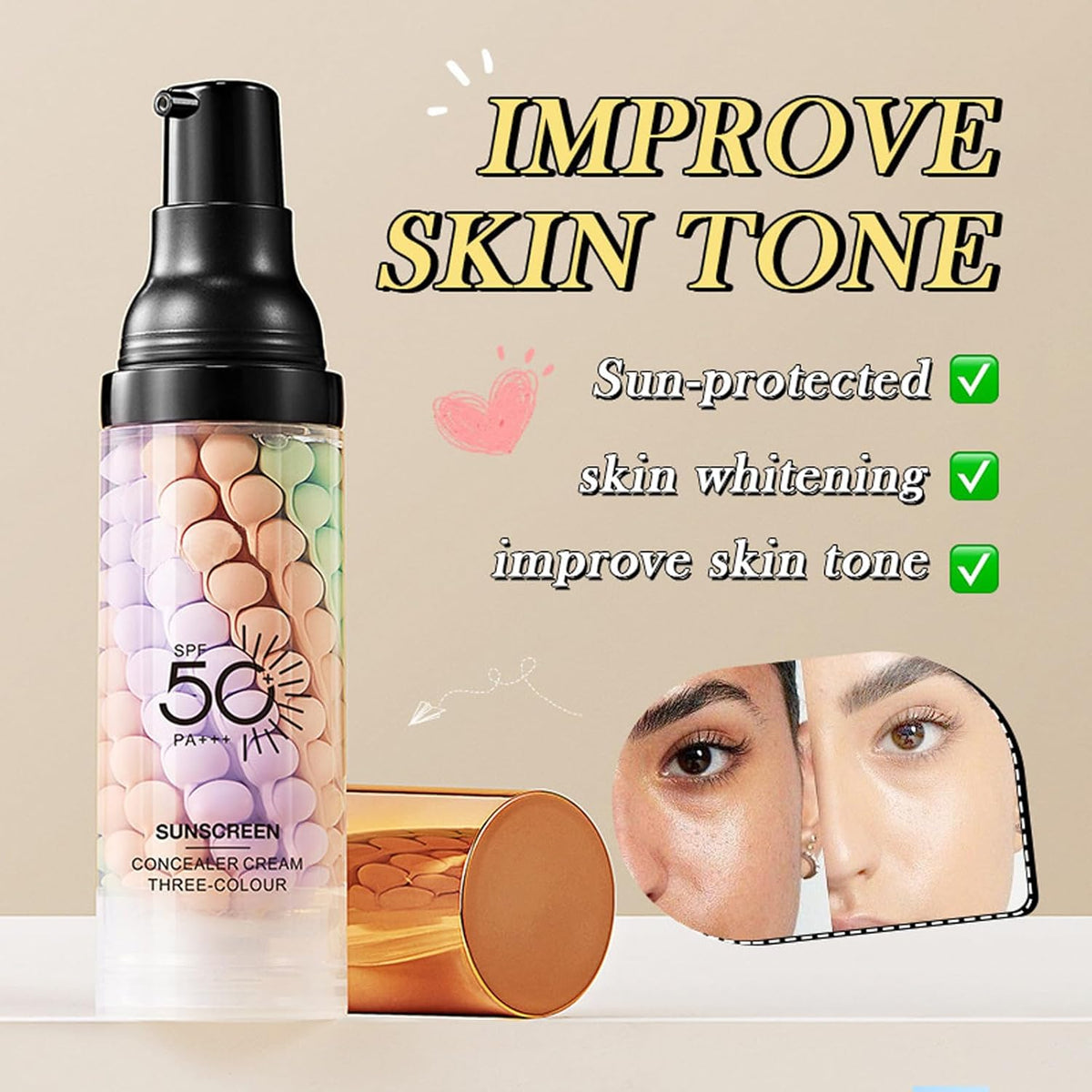 long-wearing smudge-resistant wear that conceals acne marks, fine lines, and dark circles