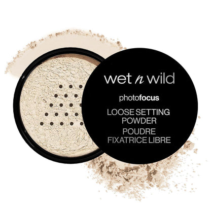 loose powder jar form with silky weightless texture for even blending