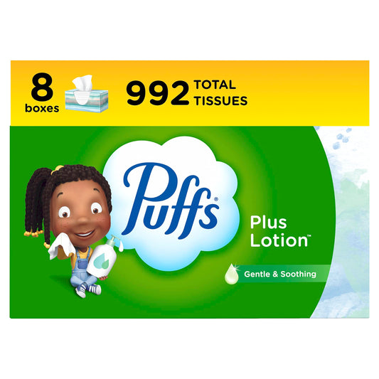 lotion-infused tissue sheets for soothing contact with skin