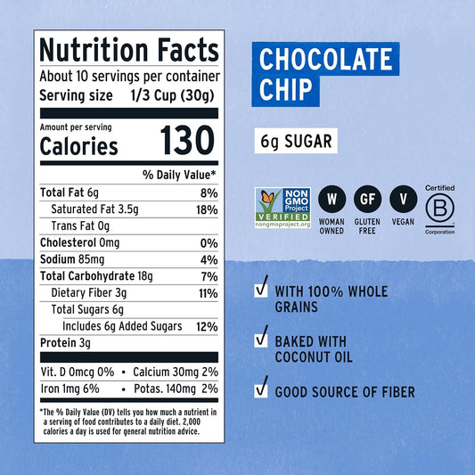 low 6g sugar content sweetened with coconut sugar and maple syrup