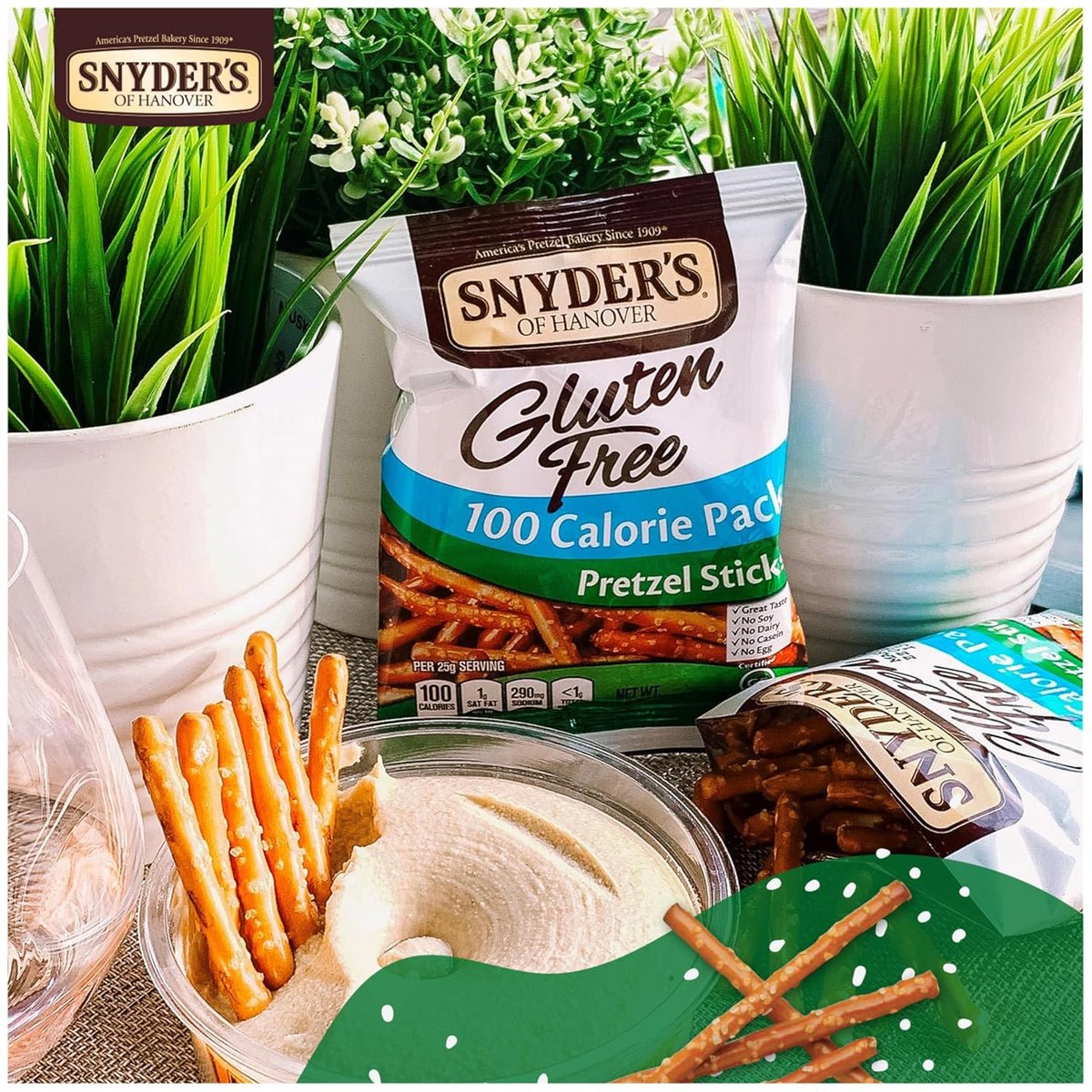 low-fat snack with no artificial flavor focus, designed to be paired with dips or eaten alone
