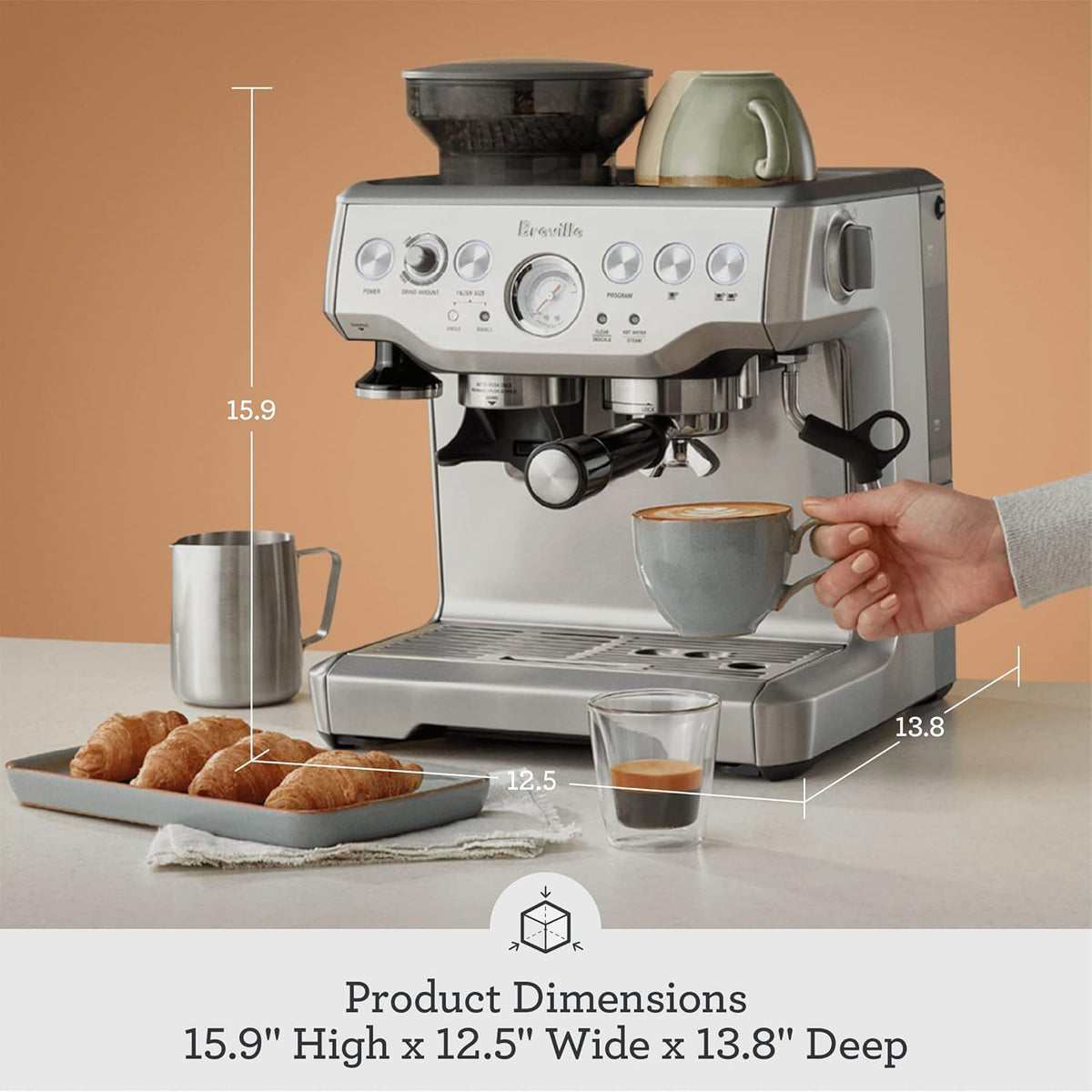 low-pressure pre-infusion that gradually increases pressure for balanced flavor