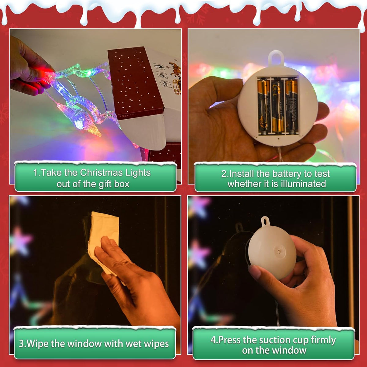 Lumalights Christmas Window Lights – Affordable Holiday Gift for Neighbors, Coworkers & Elderly Relatives