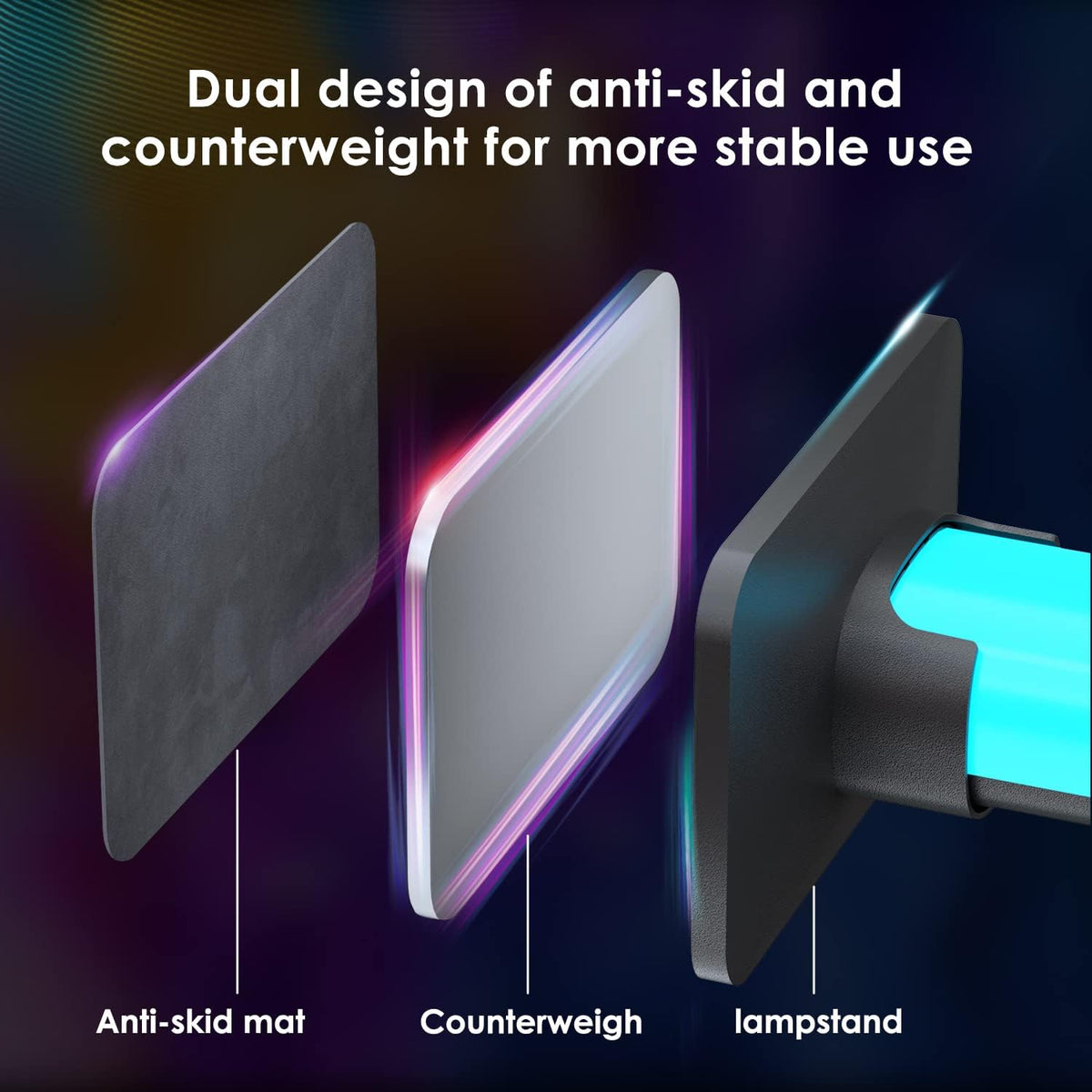 LUMI Smart LED Light Bar – Modern Bedroom Decor with 213 Preset Mood Modes