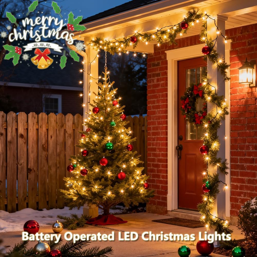 Lumicharm Battery String Lights – Flameless Safe Lighting for Homes with Kids and Pets, 18ft Cool Touch LED