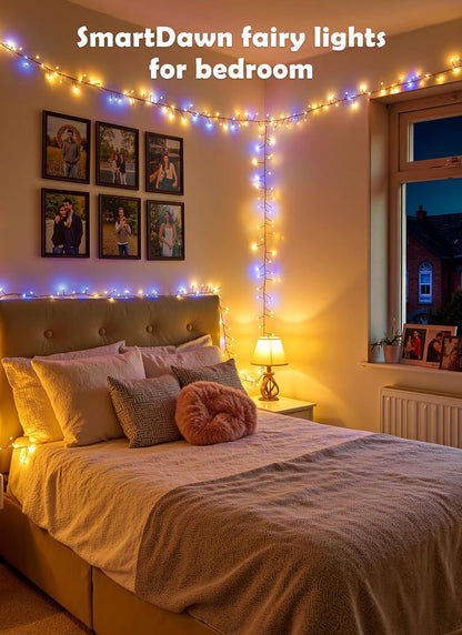 Lumify 200LED Twinkle Lights 10ft – Cozy Bedroom Decor String Lights, Firecracker Fairy Lights for Living Room Aesthetic