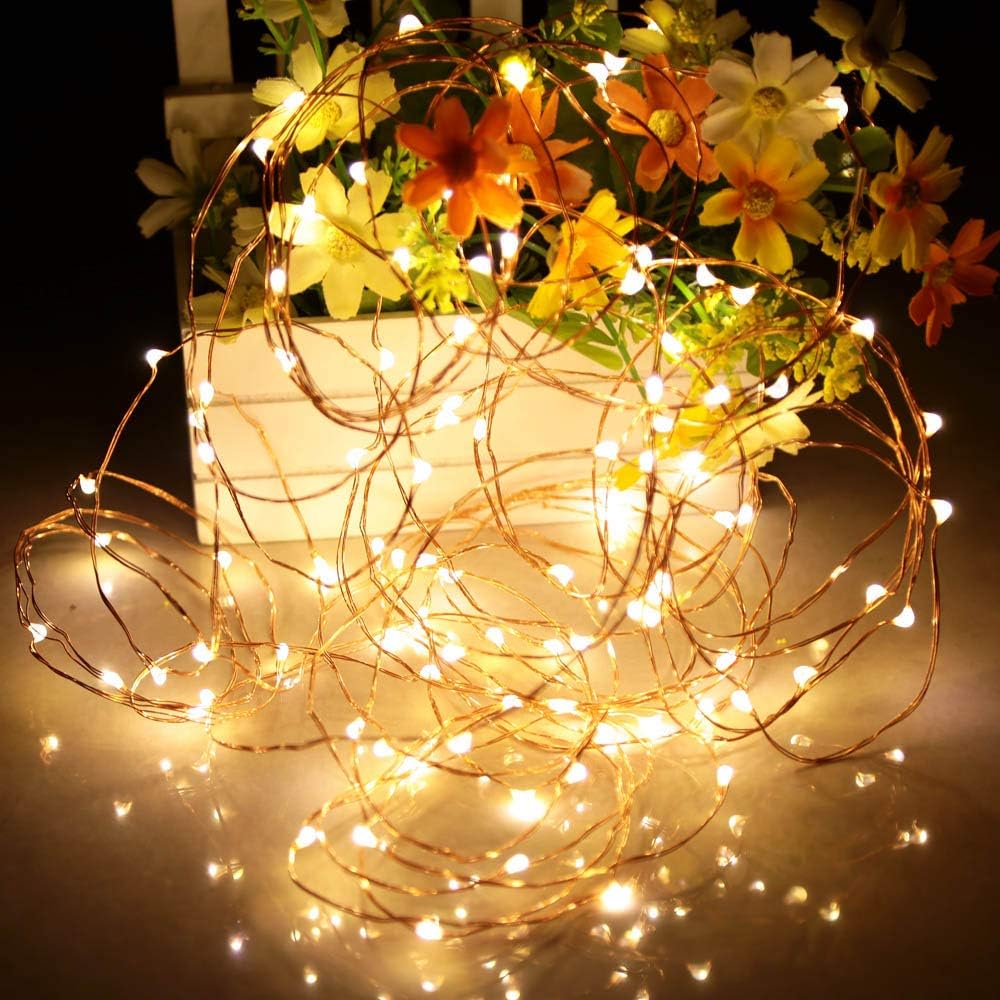 Lumify Battery Powered Fairy Lights with Timer – Smokeless, No Heat LED String Lights Safe Around Pets, Kids, and Curtains