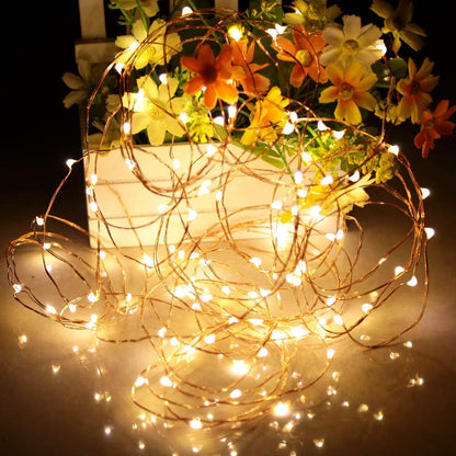 Lumify Battery Powered Fairy Lights with Timer – Smokeless, No Heat LED String Lights Safe Around Pets, Kids, and Curtains