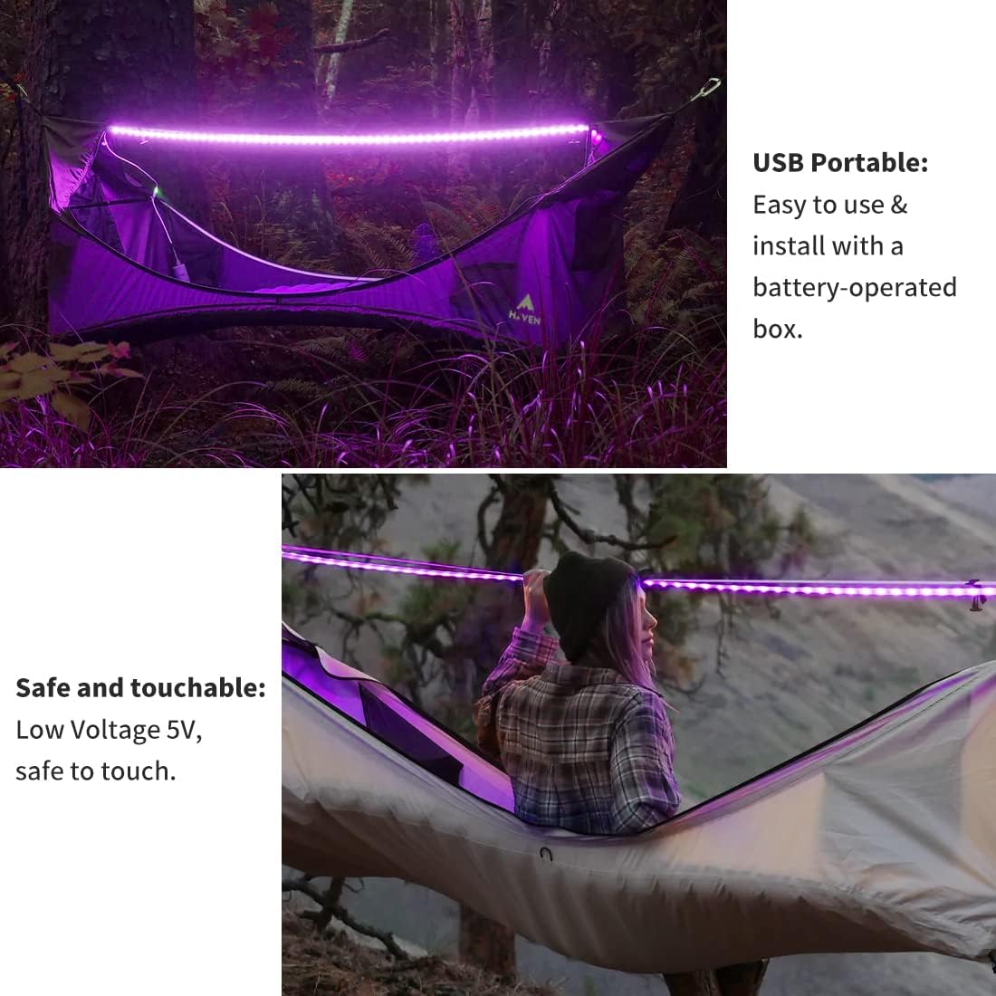 Lumify Home Blacklight Strip – Unique Birthday Gift for Her, Glow Party LED Bar for Bedroom