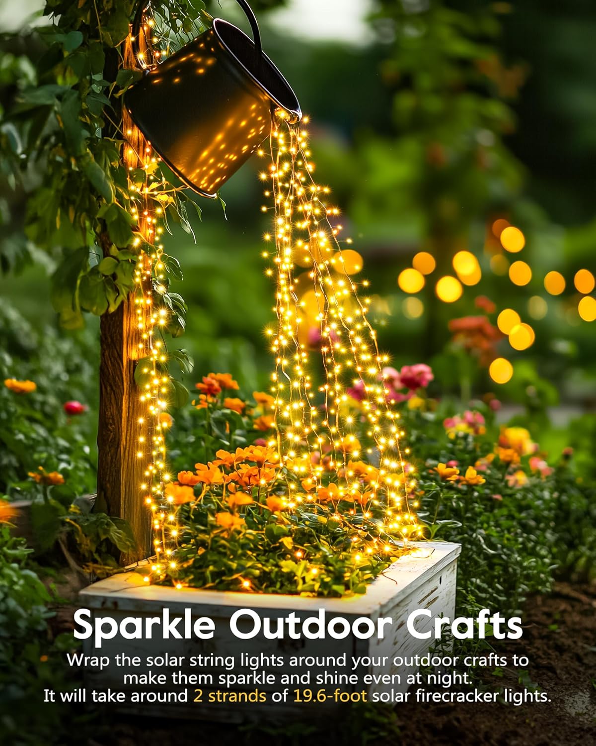 Lumify Solar String Lights – Cozy Bedroom Window and Living Room Ambient Decor, Warm Glow