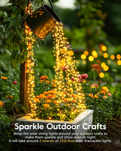 Lumify Solar String Lights – Cozy Bedroom Window and Living Room Ambient Decor, Warm Glow