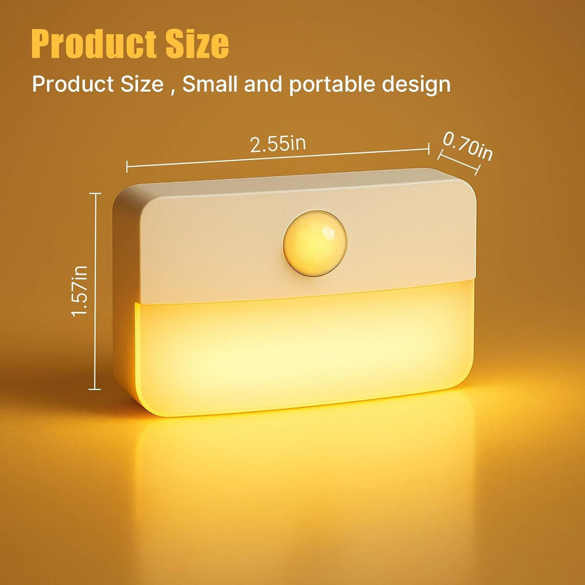 LumiGuard Kids Night Light – Motion Activated Nursery Lamp, Stick On Bedroom Light for Toddlers