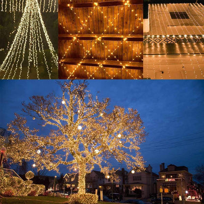 Luminex Solar String Lights – Clean Design Patio and Bedroom Lighting, Neutral Warm White Single Mode Glow