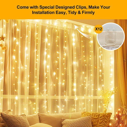 Luminos Glow Child-Safe Curtain Lights – Nursery Wall Lighting with Cool-Touch LED Glow
