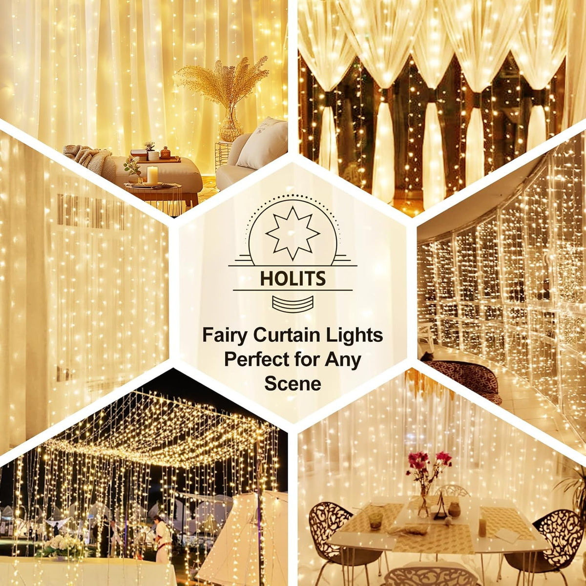Luminos Glow Child-Safe Curtain Lights – Nursery Wall Lighting with Cool-Touch LED Glow