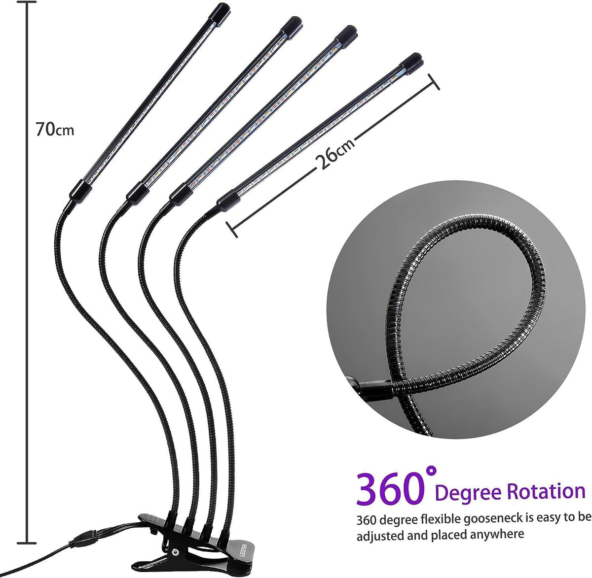 LUMIPRO LED Plant Lamp — Housewarming Gift for New Apartment Dwellers Starting Their First Indoor Herb Garden
