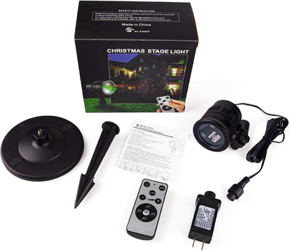 LumiVue AuroraStar Projector – Single-Device Christmas Lighting, No Tangled Strings or Visible Hardware