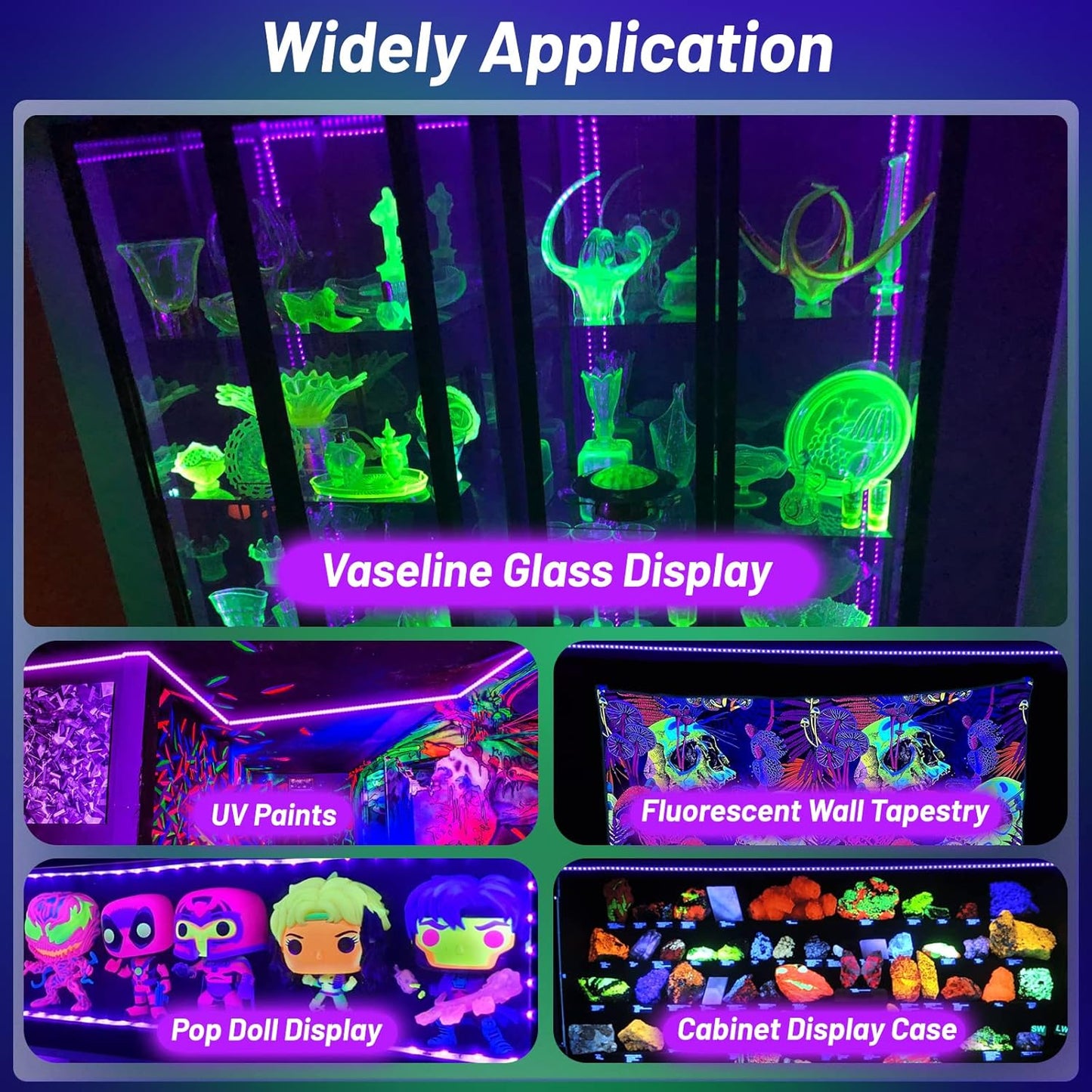 LumoGlow Black Light Strip – Safe Glow-Inspired Lighting for Kids Bedrooms and Playrooms