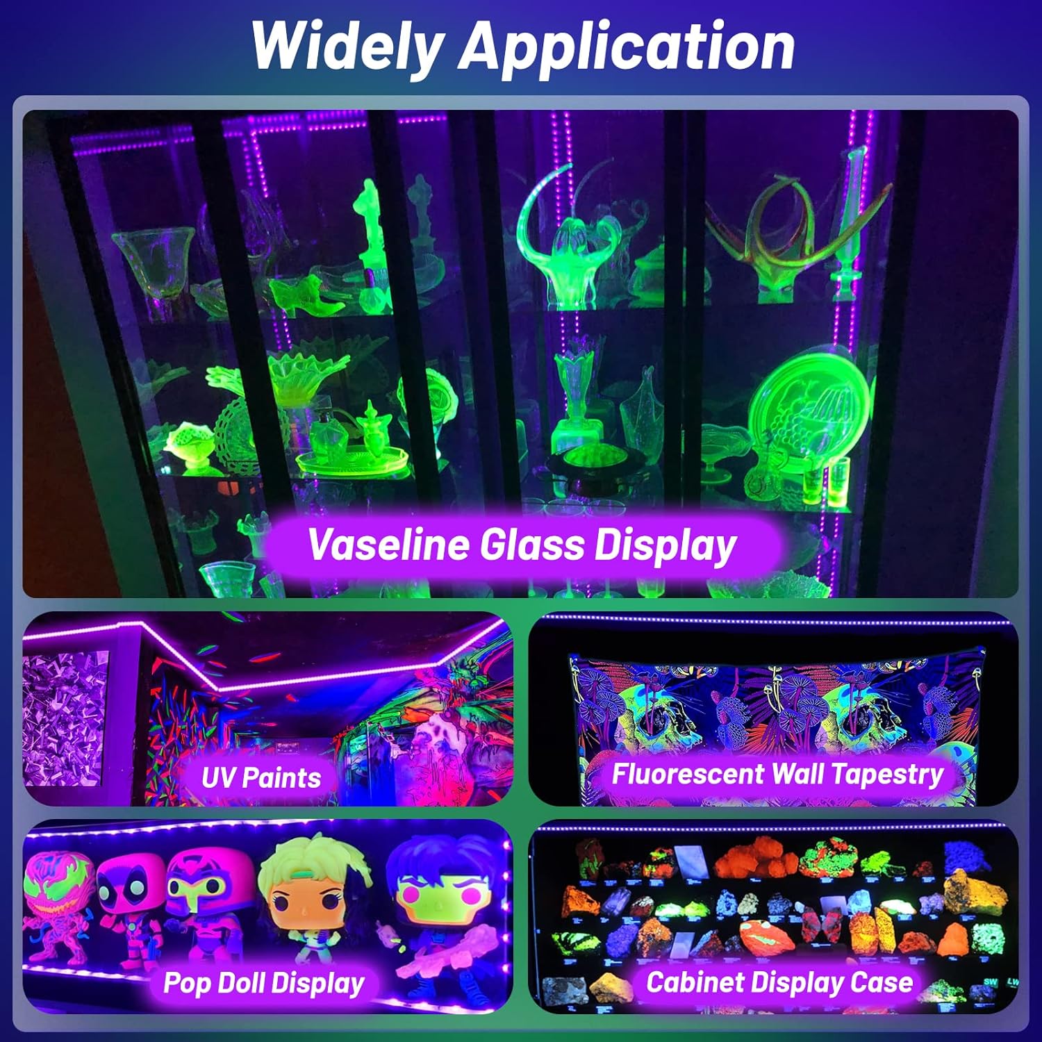 LumoGlow Black Light Strip – Safe Glow-Inspired Lighting for Kids Bedrooms and Playrooms