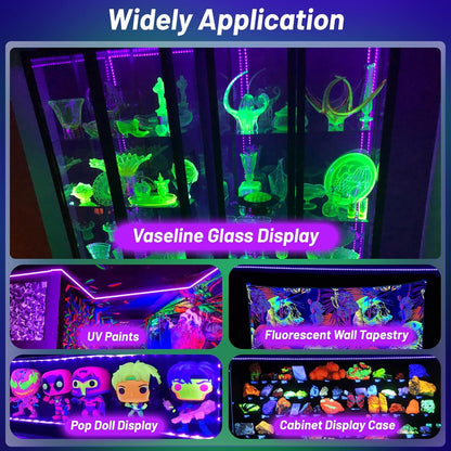 LumoGlow Black Light Strip – Safe Glow-Inspired Lighting for Kids Bedrooms and Playrooms