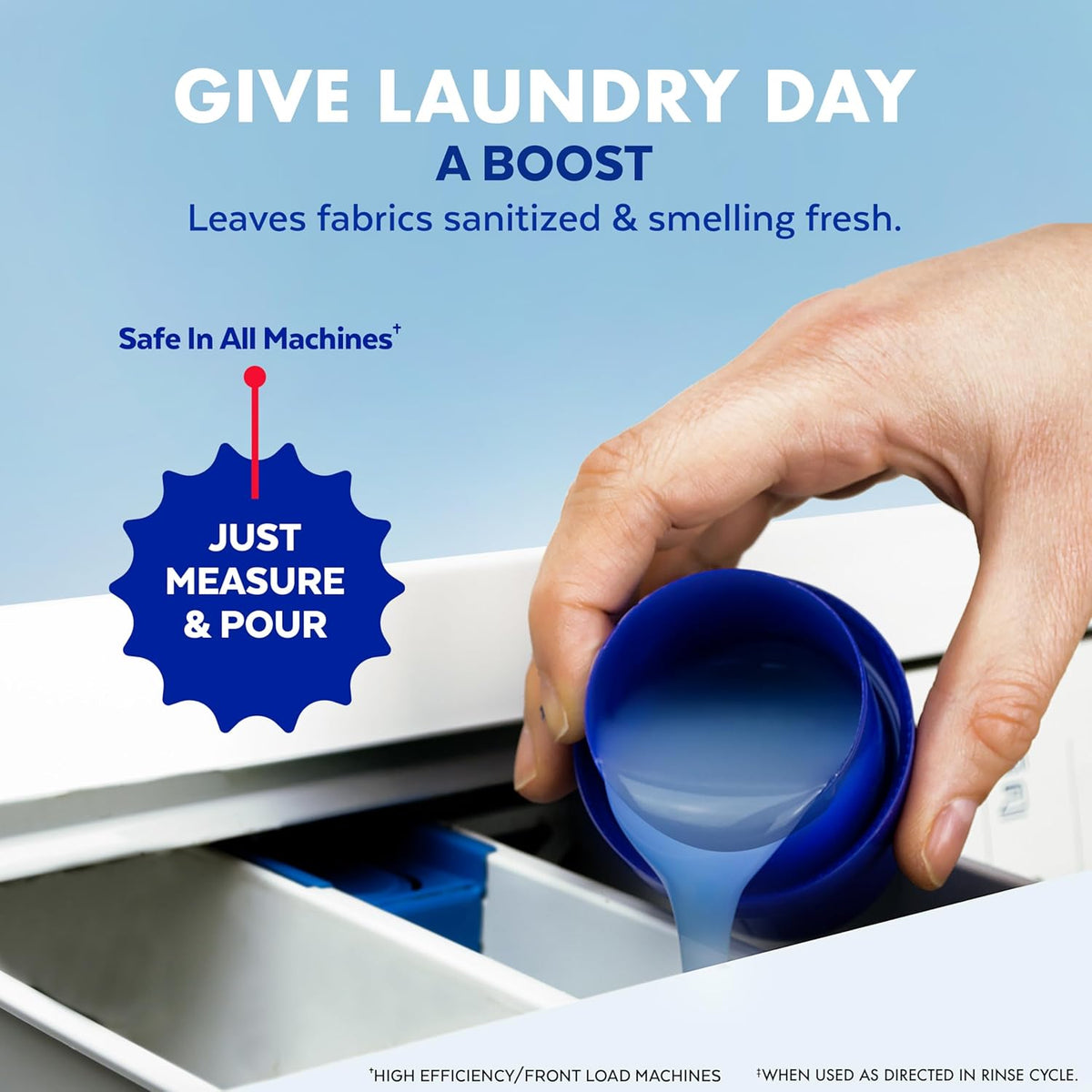 Lysol Disinfectant Laundry Sanitizer – Color-Safe Bacteria Removal for Towels & Bedding, Bulk 2-Pack