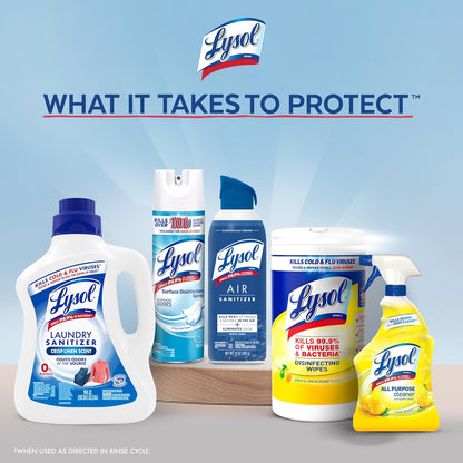 Lysol Disinfectant Laundry Sanitizer – Color-Safe Bacteria Removal for Towels & Bedding, Bulk 2-Pack