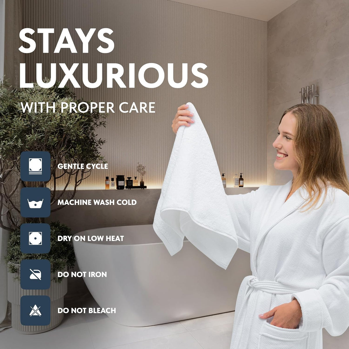 machine washable and tumble-dry warm friendly care routine