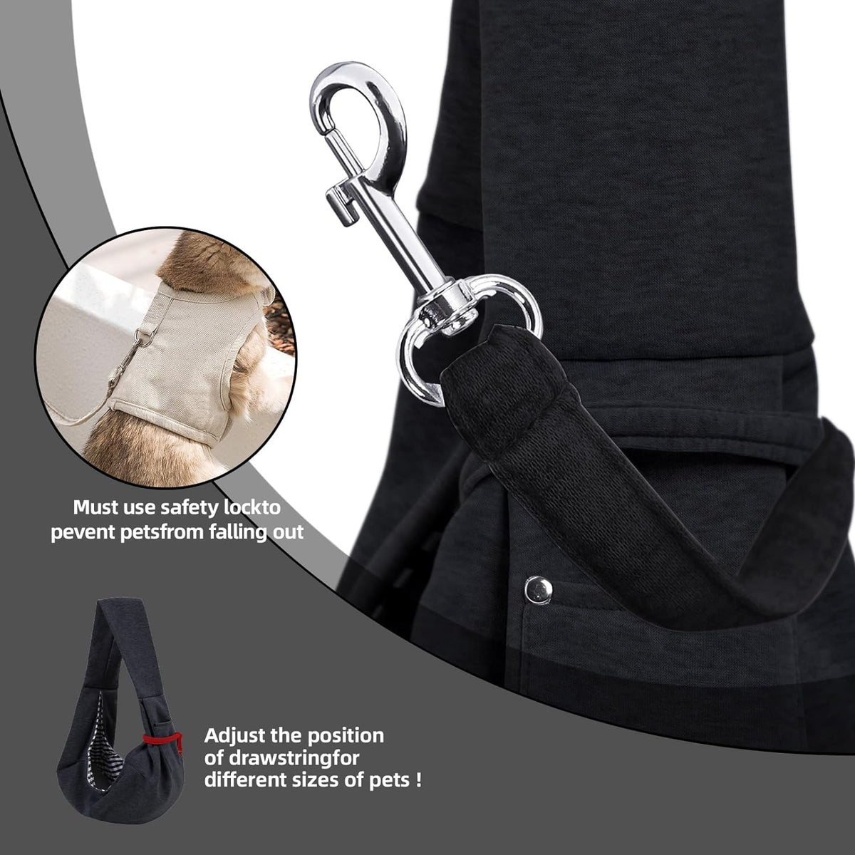 machine-washable material, 21 x 12 inch body with 15 inch strap, holds up to 12 pounds