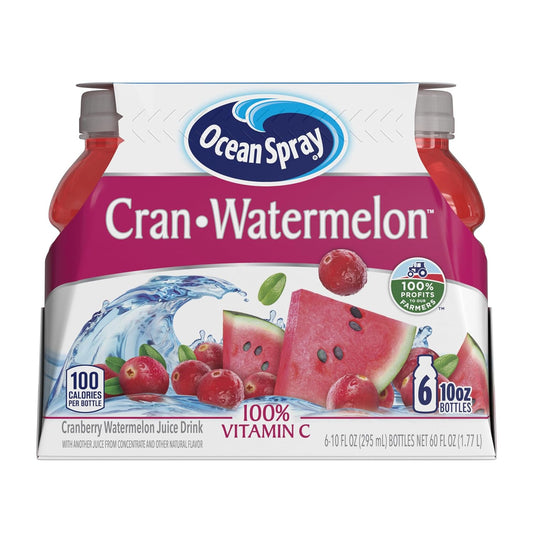 made from real fruit juice concentrate (cranberry, watermelon, apple) with no high fructose corn syrup