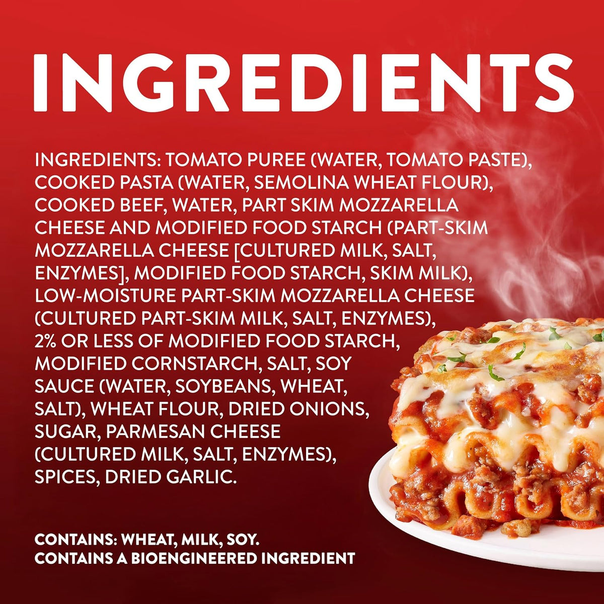 made with 100% beef, tomato sauce, and mozzarella cheese