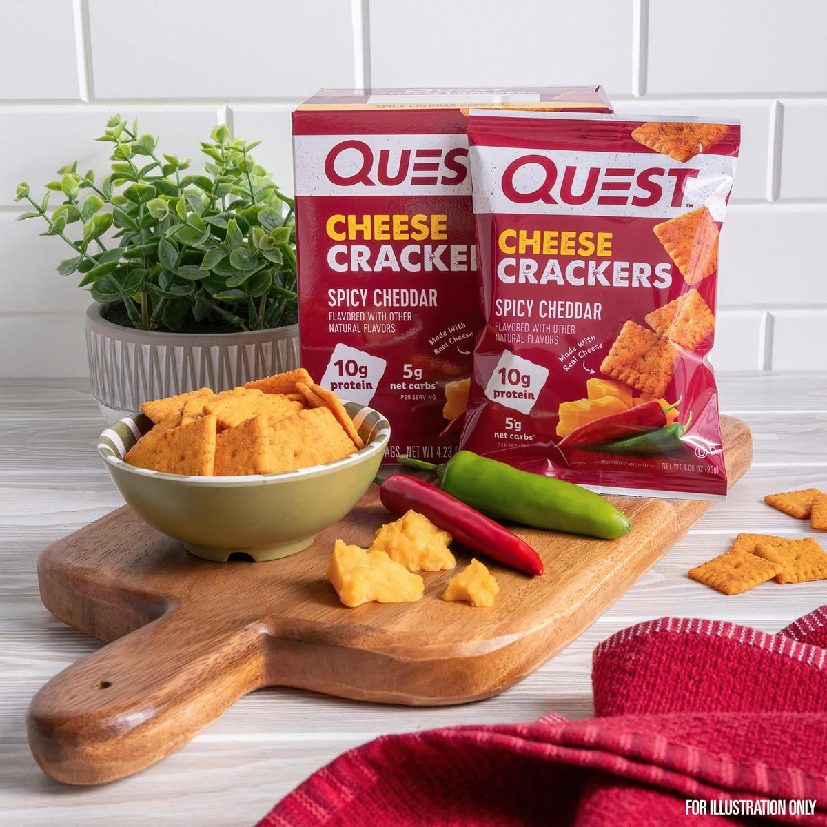 made with real cheese for authentic savory flavor
