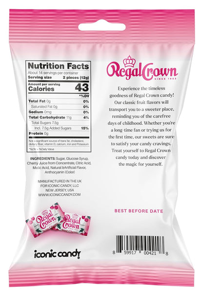 made with real cherry juice as a primary ingredient