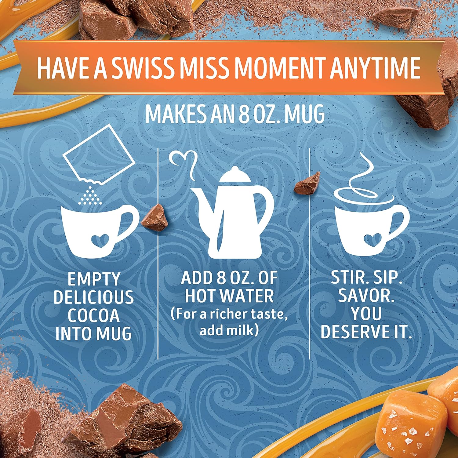 made with real cocoa and nonfat milk for a creamy texture