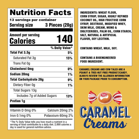 made with real milk and cream listed in the ingredient panel