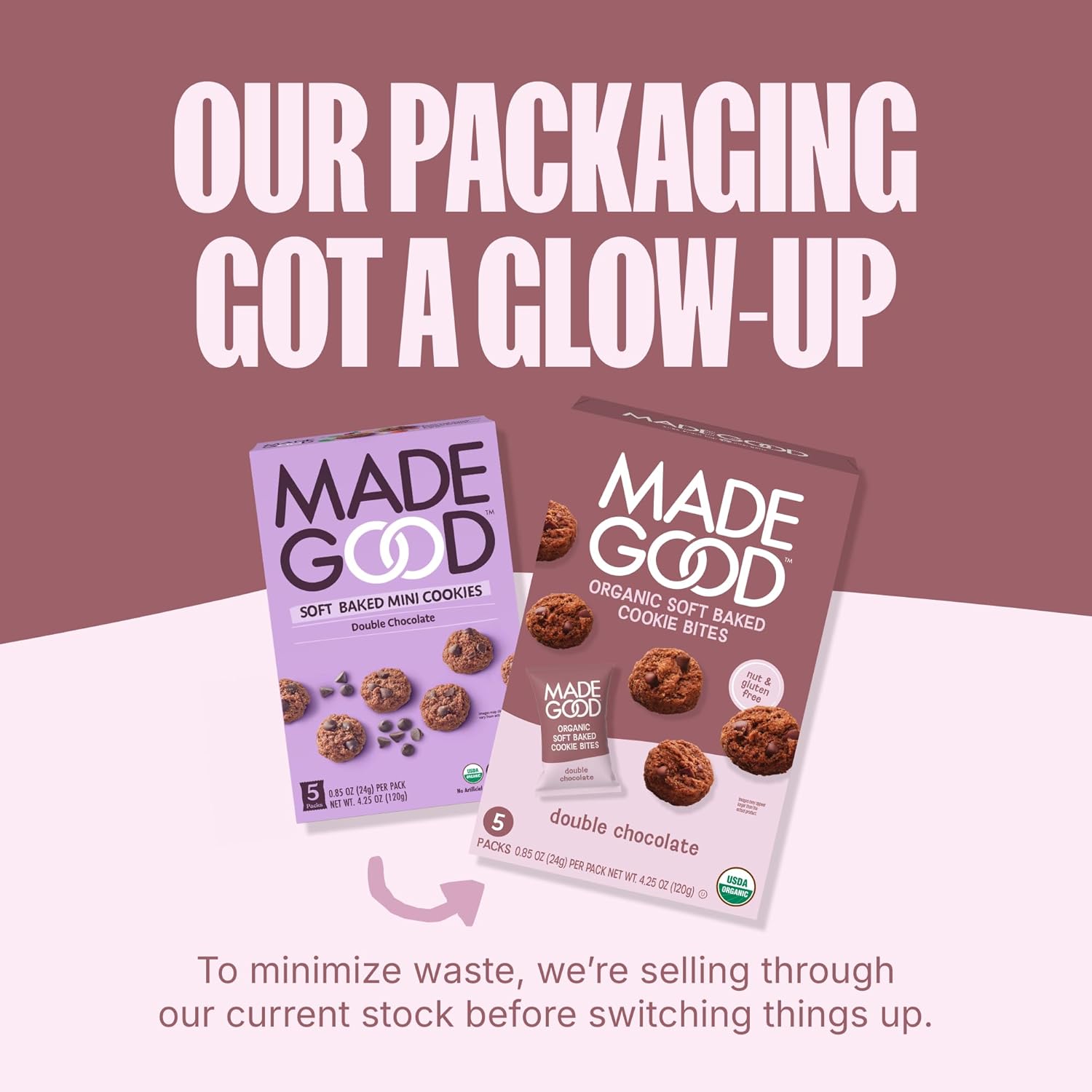 MadeGood Double Chocolate Soft-Baked Cookies – Allergy-Safe Lunchbox Treat for School and Playdate