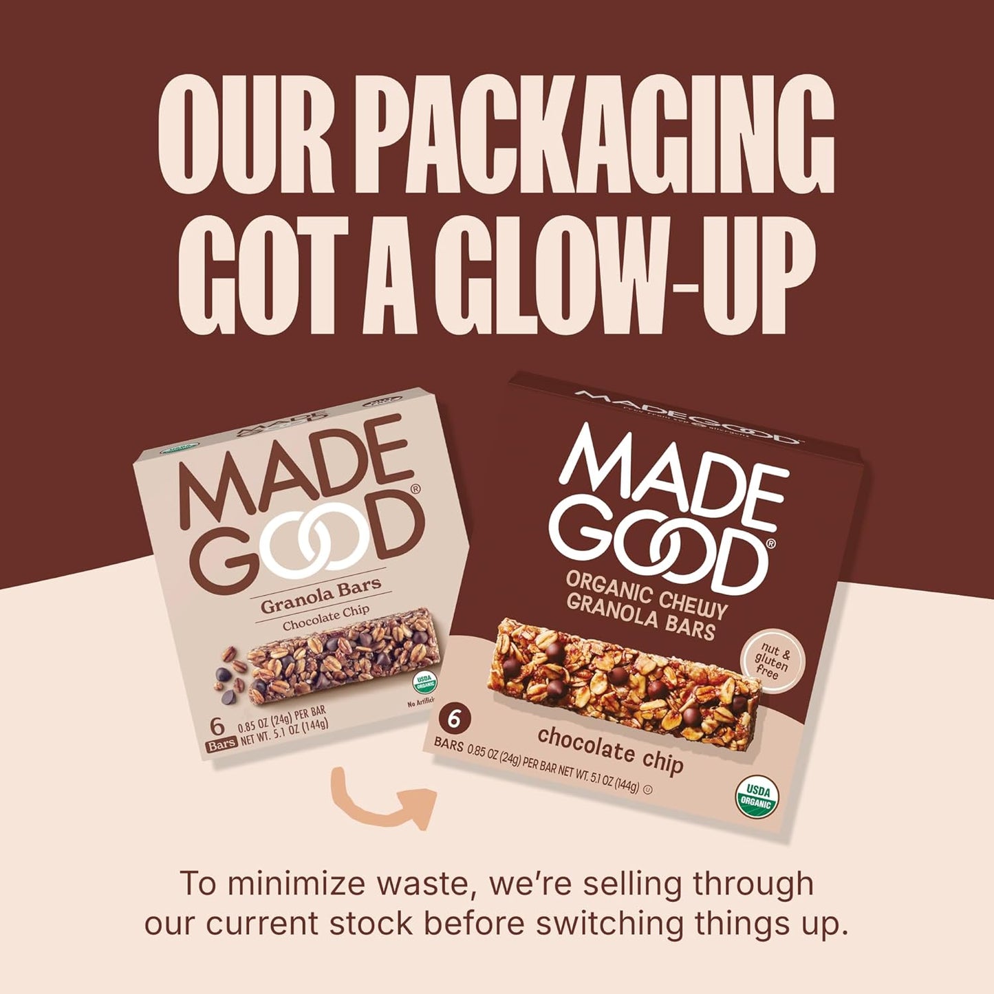 MadeGood Granola Bars – Nut Free Facility Snack for Allergy Households, 40 Individually Wrapped Bars
