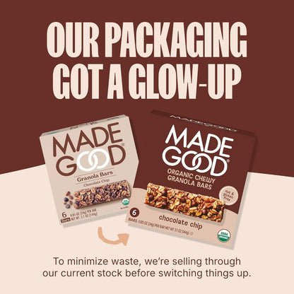 MadeGood Granola Bars – Nut Free Facility Snack for Allergy Households, 40 Individually Wrapped Bars