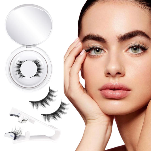 magnetic lash attachment system requiring no eyeliner or glue