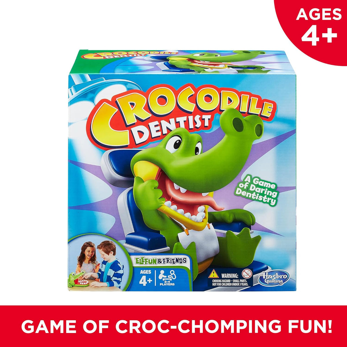 marketed for ages 4 and up with educational tie-in to dental care and fear management
