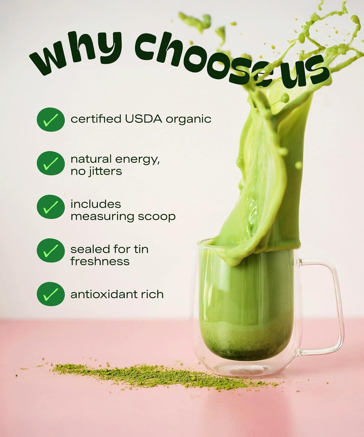 Matcha DNA USDA Organic Matcha Powder - Third-Party Lab-Tested Matcha for Clean Daily Lattes & Smoothies