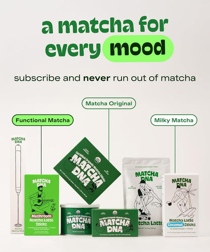Matcha DNA USDA Organic Matcha Powder - Third-Party Lab-Tested Matcha for Clean Daily Lattes & Smoothies