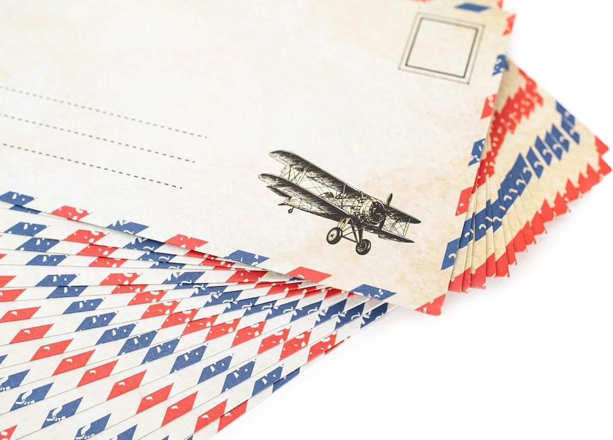 matching 4" x 8.7" envelopes at 120 gsm (usps standard rate)