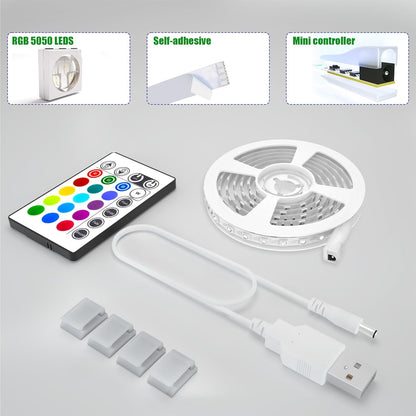 maylit ICRGB TV LED Backlight | Cool-to-Touch LED Strip Safe for Kids' Bedrooms and Playrooms