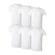 X-Large - White - 6 Pack