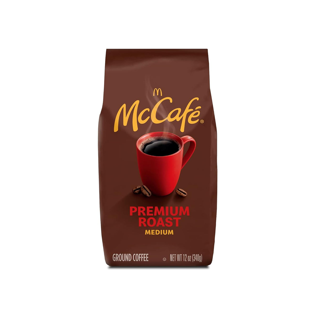 McCafe Premium Roast Medium Roast Ground Coffee for Steady Morning Work Routines, 12 oz Bag