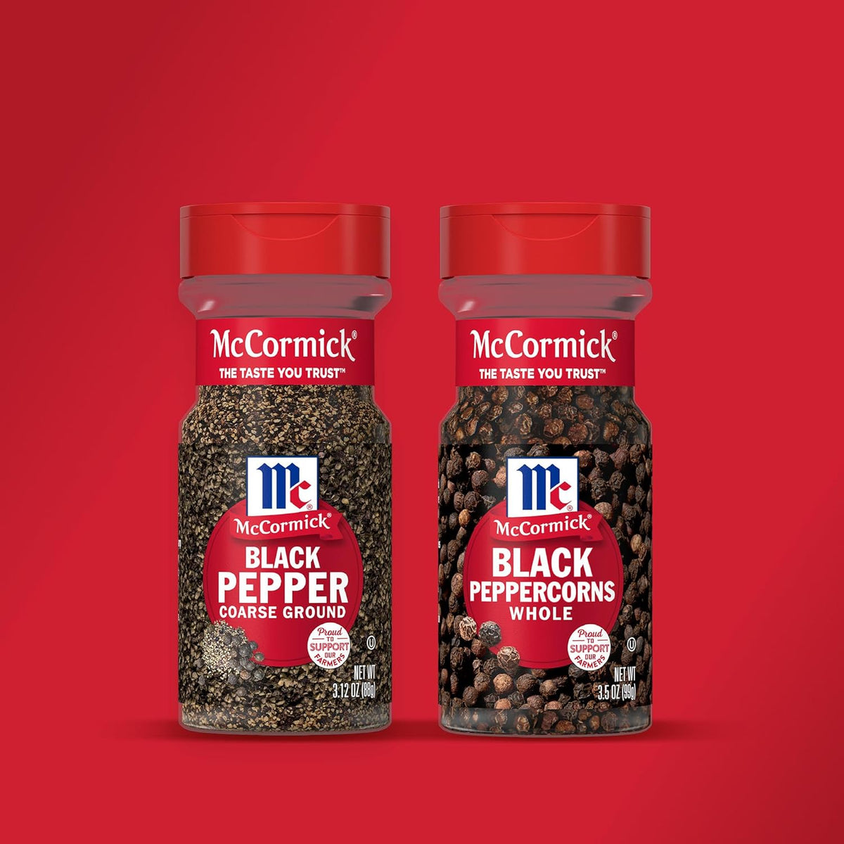McCormick Coarse Ground Black Pepper – Recycled Bottle Coarse Pepper for Intentional, Less-Is-More Cooking