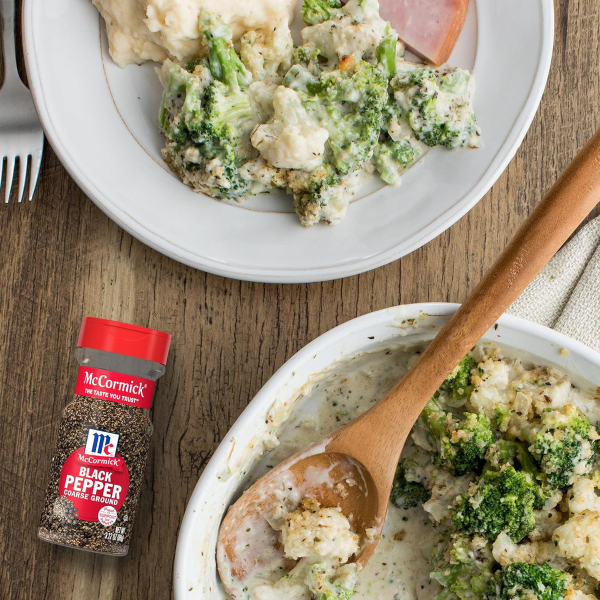 McCormick Coarse Ground Black Pepper – Recycled Bottle Coarse Pepper for Intentional, Less-Is-More Cooking