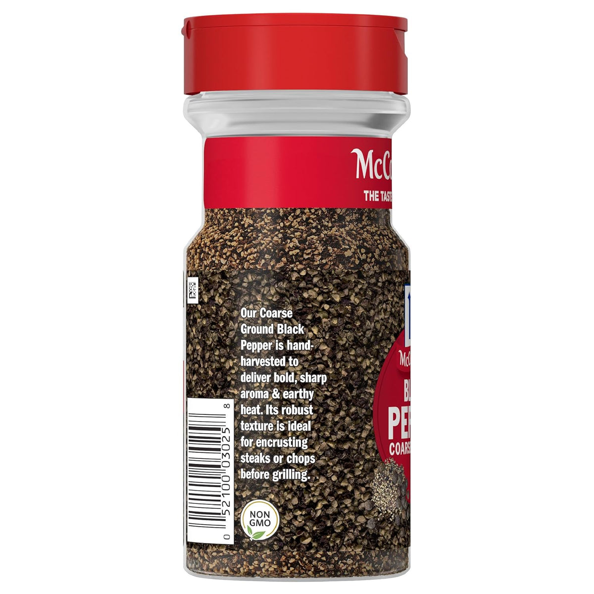 McCormick Coarse Ground Black Pepper – Recycled Bottle Coarse Pepper for Intentional, Less-Is-More Cooking