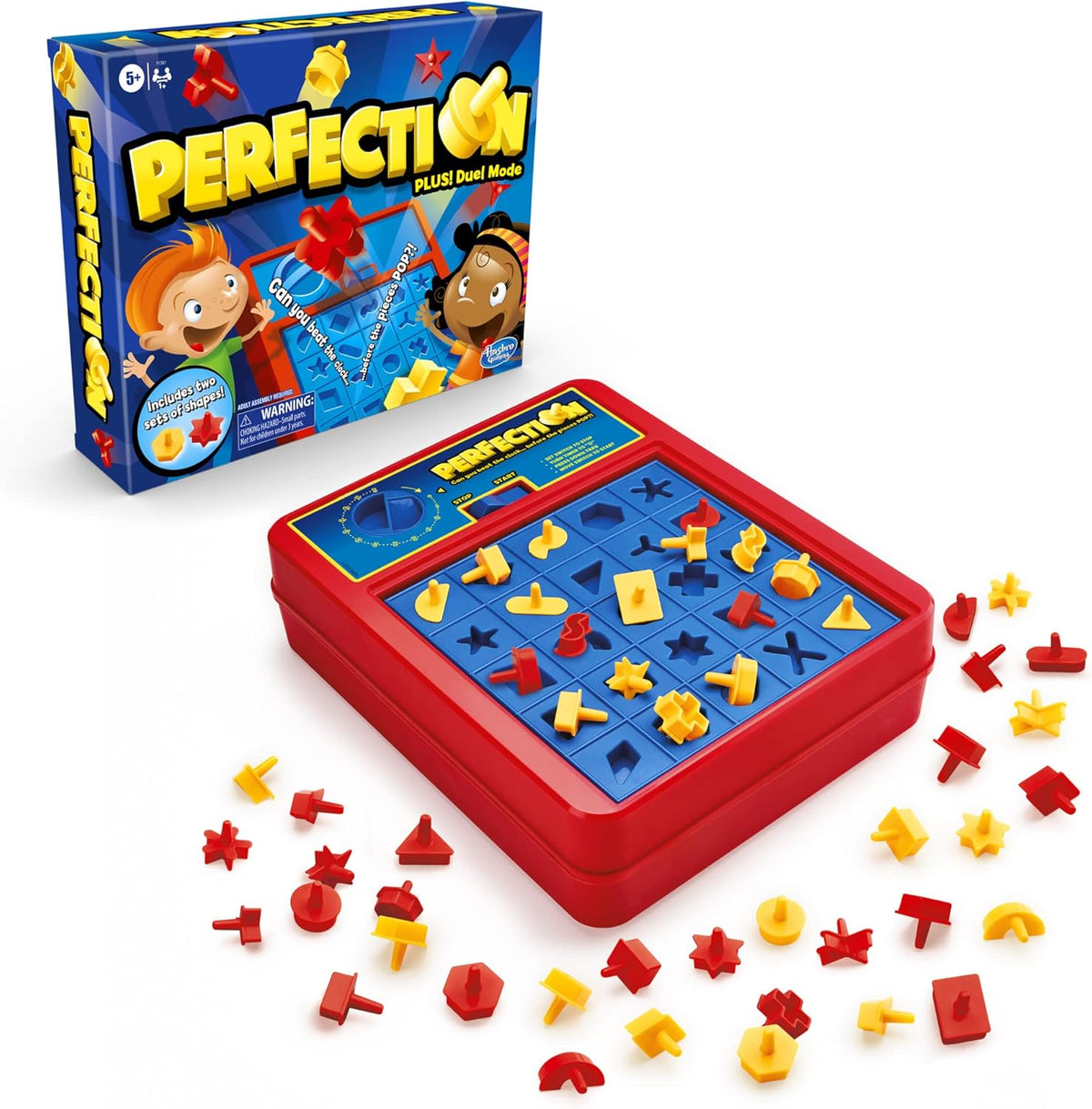 mechanical pop-up timer built into the game unit (no batteries required)